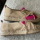 Sam Edelman  Women's 8 Cabrera Taffeta Canvas Espadrille Shoe Beige Pink Coastal Photo 7