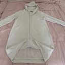 Grace Karin White Knee Length Full Zip Hoodie Cardigan with Kangaroo Pocket, size M Photo 11