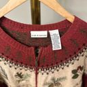 Croft & Barrow Womens vintage zip up sweater cardigan by  size medium Photo 1