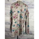 Lane Bryant  Floral Sweatshirt Women Size 2X 18/20 Ruffle Long Sleeve Stretch Photo 2