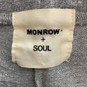 SoulCycle Monrow x  Embroidery Sweatpants Gray Photo 7