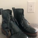 Scotch & Soda  Olivine Leather Brogue Biker Combat Boots Photo 5