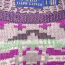 Polo  Ralph Lauren Aztec‎ Design Crew Neck Knit Sweater Size Large Photo 2