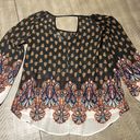 Sweet Journey  beautiful sheer whimsical paisley blouse Photo 4