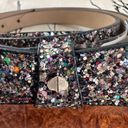 Kate Spade glitter bow belt, vegan leather, medium, NWT Photo 3