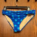 Delia's Polka dot royal blue and turquoise bikini bottoms size large Delia’s Photo 0