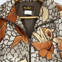 90s Kloz Floral Zip Windbreaker Women’s Medium Track Jacket Photo 3