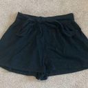 Abound Black  linen blend loose shorts in size small Photo 0