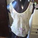 Oscar de la Renta  pink label silky floral top Photo 1