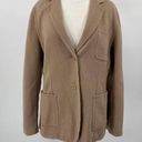 Talbots  Wool Jacket Single Breasted Button Down Patch Pockets Brown Womens 16 Photo 0