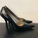 BP . Leather lacquered black women's stiletto heels Photo 3