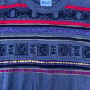 David Meister Vintage 90s  Striped Wool Crewneck Sweater Photo 2