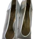 Vintage Yves Saint Laurent Classic Pumps Silver Mesh Pointed Toe Heels Size 7 M Photo 1