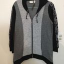 Chico's /Zenergy Color Block mix knit paisley jacket Photo 2