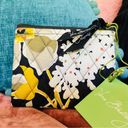 Vera Bradley  Black & Yellow Coin Purse Dogwood NWT Photo 6