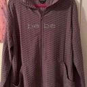 Bebe Womens plus size purple work out hoodie size 2X New Photo 0