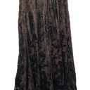 Coldwater Creek  Petite Dark Brown Paisley Burnout Midi Skirt XSP Photo 1