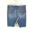 Vintage Y2K Candies Denim Skirt Junior Sz 13 Embroidered Embellished Photo 3