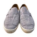 Joie  Blue Suede Slip on walker sneaker woven leather size 8 Photo 6