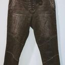 Gap Black Laced Skinny Jeans With Biker Detail On Knees Photo 0