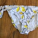 Jantzen NEW NWT  White Yellow Gray Black Floral Tie Knot Y2K Bikini BOTTOM 14 Photo 2