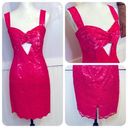 Jessica McClintock  80s vintage, pink lace, mini dress, sweetheart dress Photo 1