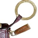 Michael Kors  Mercer Burgundy Leather Keychain Slim Zip Id Card Coin Purse Wallet Photo 9