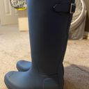 Hunter Tall Blue Rain Boots Photo 3