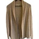 Dress Barn  light tan knit open front cardigan sweater women, M Photo 0