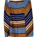 J. McLaughlin  Montecito Pencil Striped Slit Skirt Zip Clasp Close 4 Multi #2627 Photo 3