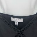 Cami NYC  Camisole Tank Size Small 100% Silk Black Luxury Designer Cutout Detail Photo 3