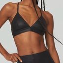 Alo Yoga  Faux Leather Airbrush Splendor Sports Bra size Small Photo 0