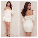 House Of CB Santana Ivory Draped Corset Dress Photo 5