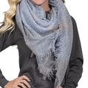 Simply Southern  Light Blue & Grey Cashmere Feel Blanket Scarf Photo 0