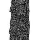 Danny & Nicole  size small black with‎ white polka dots sleeveless tiered dress Photo 0