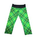 Lululemon Y2K Vintage  6 Rare Green Tartan Wunder Under Crou Plaid Leggings #T11 Photo 5