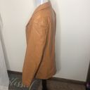 Love Tree tan faux leather button up blazer jacket/ coat size large Photo 5