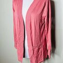 Zenana Outfitters  Cardigan MEDIUM Pink Open Front Patch Pockets Knit Barbiecore Photo 1