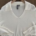 Sweaty Betty Coastal Relaxed Cotton Silk Knit Sweater in Lilywhite White Medium Photo 3