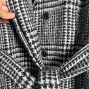 Cole Haan  Signature Houndstooth Plaid Wool Blend Belted Trench Coat Size 6 Photo 12