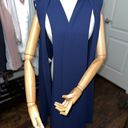 BCBG MAXAZRIA Tasha Sleeveless Long Vest Blue Navy xl Photo 8