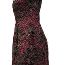 Jump  Apparel Y2K Formal Metallic Whimsygoth Romantic Floral Tulle Halter Dress Photo 4