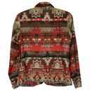 Coldwater Creek  Western Aztec Colorful Printed Blazer Jacket Buttoned Lined Sz 4 Photo 1