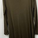 Ted Baker  London Dress 6 Green Brown Draped Jersey Stretch Long Sleeve Womens Photo 5