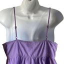 Abound  Women Cropped Babydoll Top Spaghetti Straps XS Purple Festival Girly Photo 3