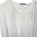 T Tahari Tahari polka dot blouse white black size medium NWOT d Photo 1