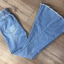 Lee Laynee &  High Rise Pull On Frayed Hem Bell Bottom Jeans Sz S Photo 0