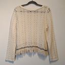 Akemi + Kin  Anthropologie Crochet Women's long sleeve top size XL Photo 4