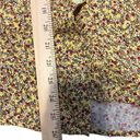 Max Studio  Short Cuffed Sleeve
Yellow Floral Button Up Collared Shirt Size S Photo 4