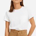 Everlane NWT  The Organic Cotton Box-Cut Pocket Tee in White Photo 0